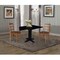 International Concepts 36 in. Solid Wood Square Dual Drop Leaf Dining Table with 2 Chairs in Black/Distressed Oak K46-36SDP-C42-2-2 - alternate 4